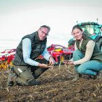 Agronomists are studying the effect of different tillage passes from Väderstad’s TopDown implement on different soil types. | Väderstad photo