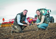 Agronomists are studying the effect of different tillage passes from Väderstad’s TopDown implement on different soil types. | Väderstad photo