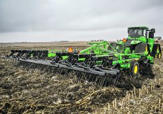 John Deere introduced its CC Coulter Chisel tillage tool in August, which is designed to chop and bury residue at seven miles per hour.  | John Deere photo