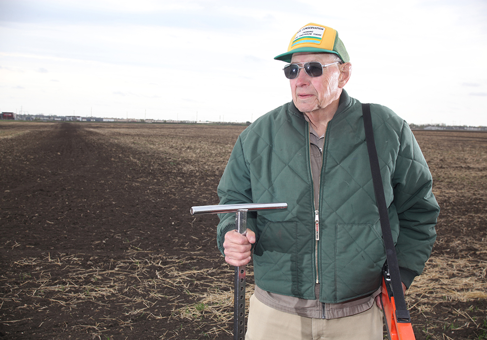 Les Henry, soil scientist in Canada