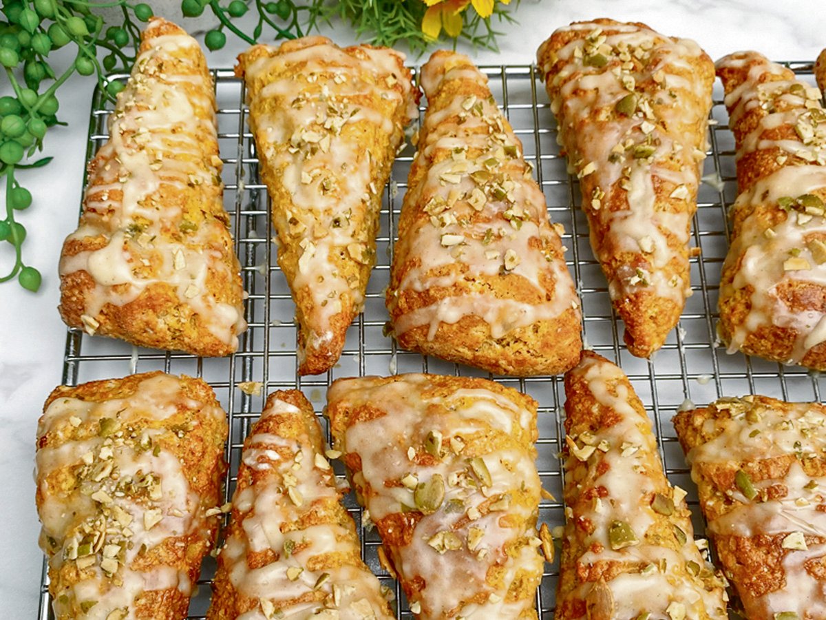 Keep these pumpkin scones in mind when planning Christmas baking.  |  Getty Stewart photo