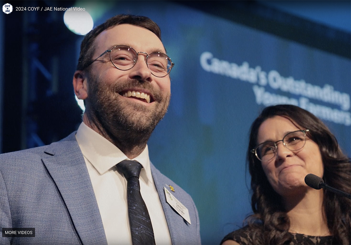 If you know of farmers, young or otherwise, who are adapting to new realities, drop us a line and tell us more. | Screencap via oyfcanada.com