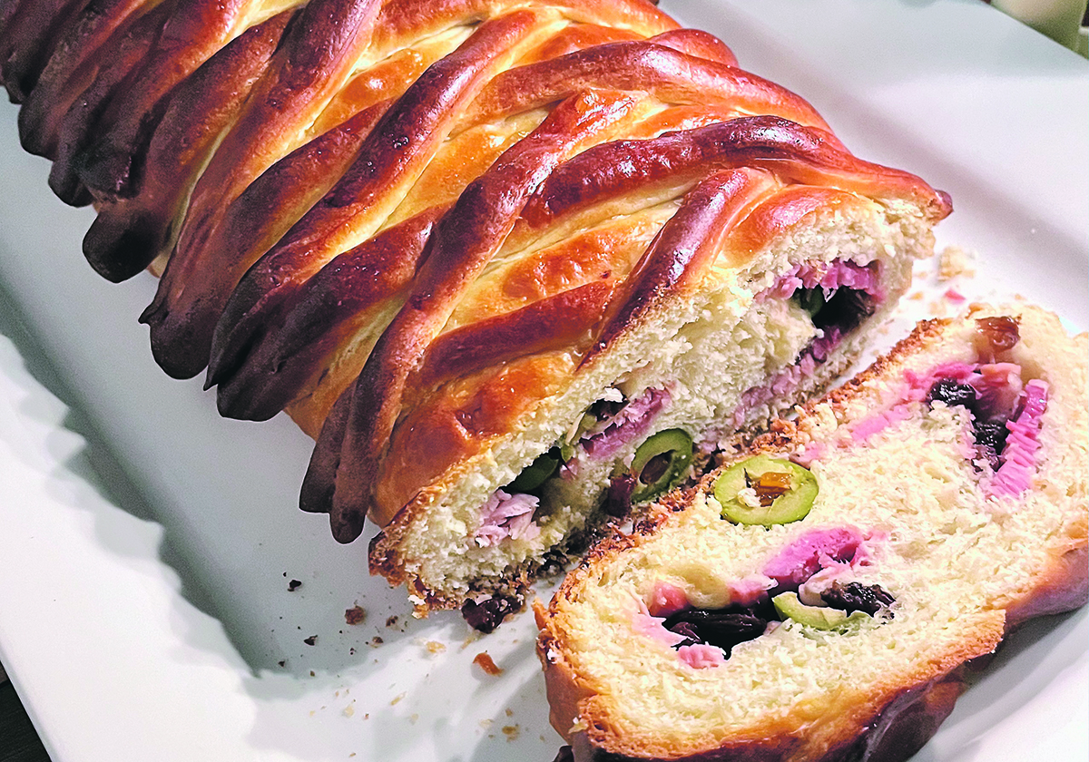 Pan de Jamon is a sweet and savoury Venezuelan bread filled with ham and olives. | Sarah Galvin photo
