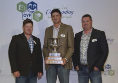 Brothers Lorin, Daniel and Barry Doerksen are Canada’s Outstanding Young Farmers for 2024. | Screencap via oyfcanada.com