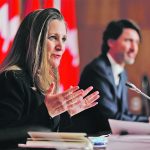 Finance Minister Chrystia Freeland made the announcement earlier today and released the letter of resignation she had sent to Prime Minister Justin Trudeau. | Reuters photo