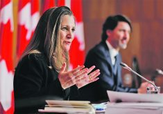 Finance Minister Chrystia Freeland made the announcement earlier today and released the letter of resignation she had sent to Prime Minister Justin Trudeau. | Reuters photo