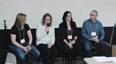 Weed specialists Jeanette Gaultier, left, of BASF, Kim Brown of Manitoba Agriculture and Tammy Jones of Corteva participate in a panel at this year’s Manitoba Agronomists Conference, moderated by plant science professor Rob Gulden. | Screen capture