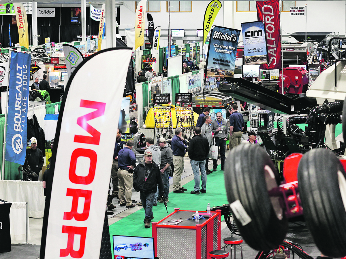 The trade show at Prairieland Park is a big part of Crop Production Week in Saskatoon.  |  File photo