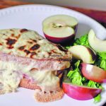 A Croque Monsieur is a fancy name for a grilled ham and cheese sandwich smothered in bechamel sauce and then browned under the broiler. | Sarah Galvin photo