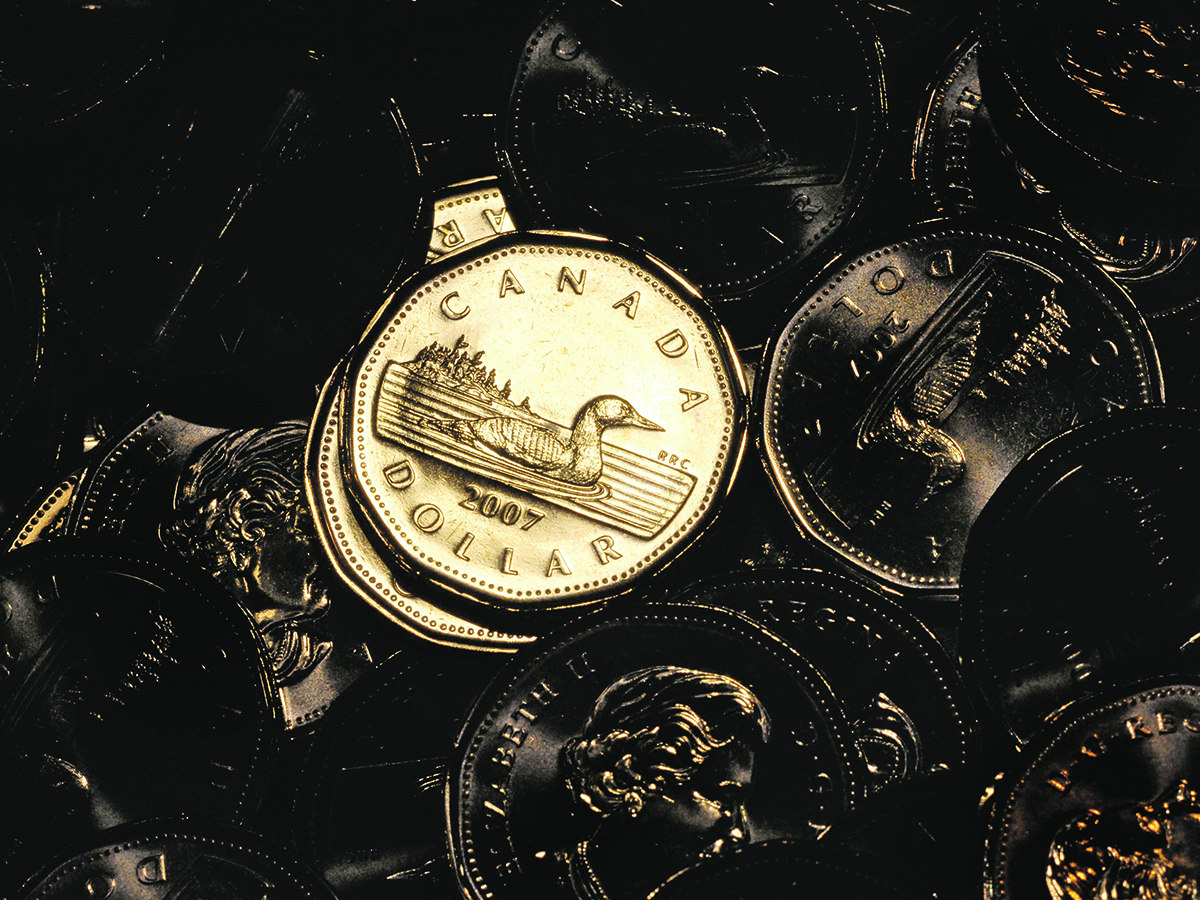 The loonie has weakened recently due to U.S. president-elect Donald Trump’s tariff threats and more aggressive interest rate cuts in Canada than those in the United States. | File photo