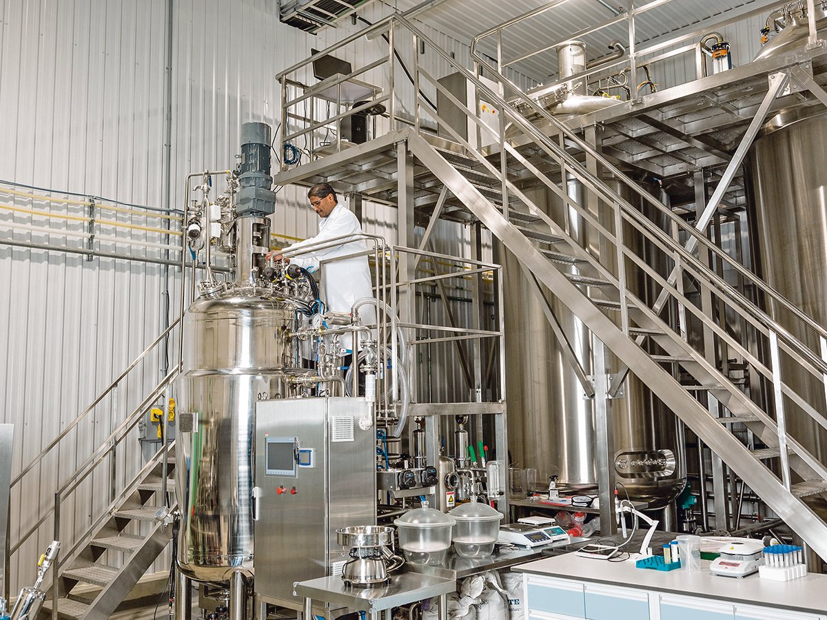 Precision fermentation is a technology where microbes, mostly bacteria, are engineered to produce a particular product, such as a milk protein. | Saskatchewan Food Industry Development Centre photo