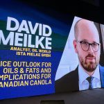A photo of vegetable oil analyst David Mielke as he appeared on screen via Zoom at Manitoba Ag Days.