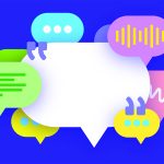 A stock graphic of a bunch of empty speech bubbles, like those used in comic books.