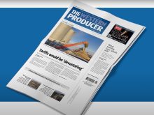 Photo of the cover of the February 6, 2025 edition of the Western Producer.