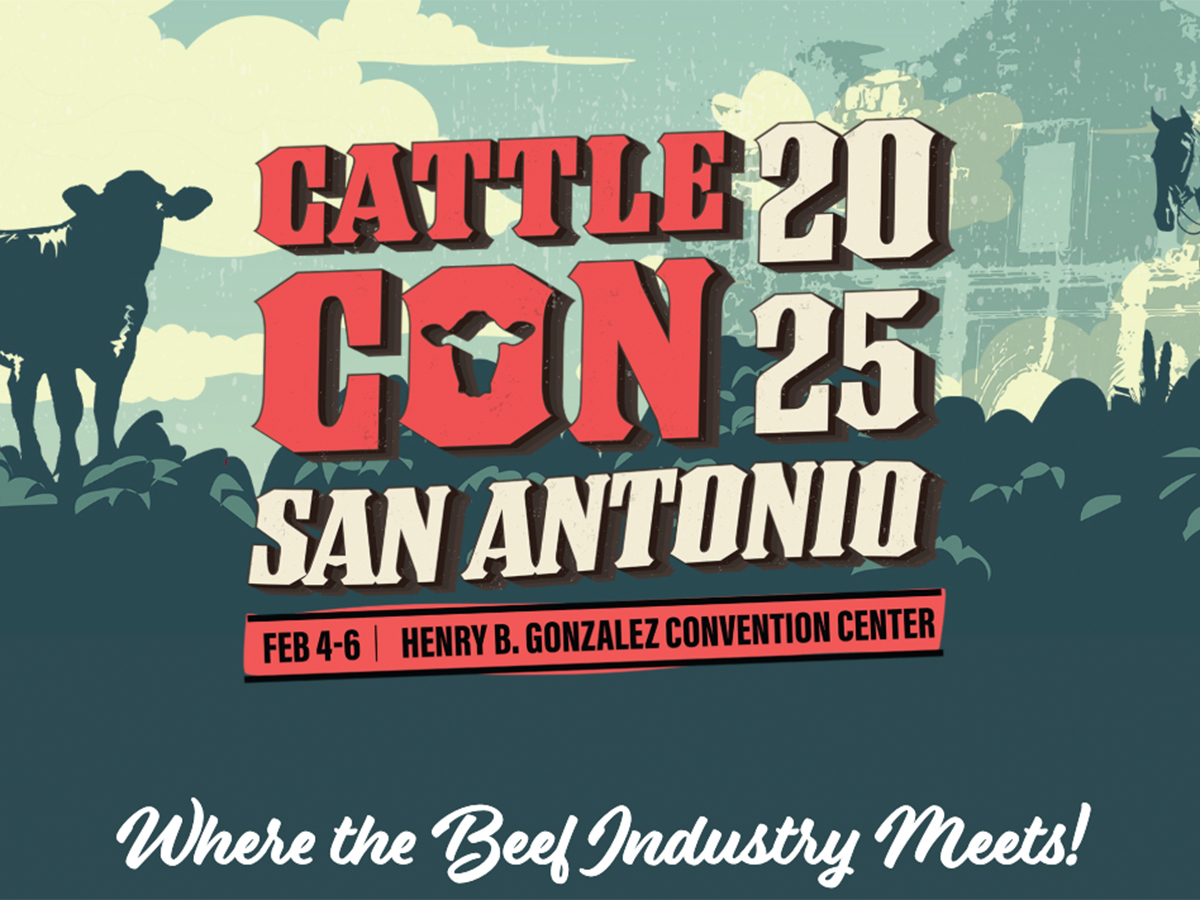 Graphic for the Cattle Con 2025 conference held in San Antonio, Texas recently.