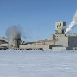 Nutrien's Cory potash mine on a cold winter day.