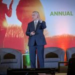 Nik Nanos, founder and chief data scientist for Nanos Research speaks at the Canadian Federation of Agriculture (CFA) annual general meeting about changing political attitudes in Canada caused by external trade threats and leadership changes.
