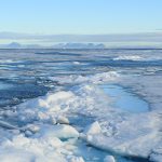 Sea ice melting.