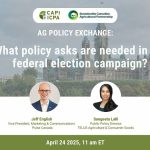 Promotional material for CAPI panel reading, “What Policy Asks Are Needed in the Federal Election Campaign.”