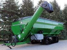 The Unverferth 2520 grain cart.