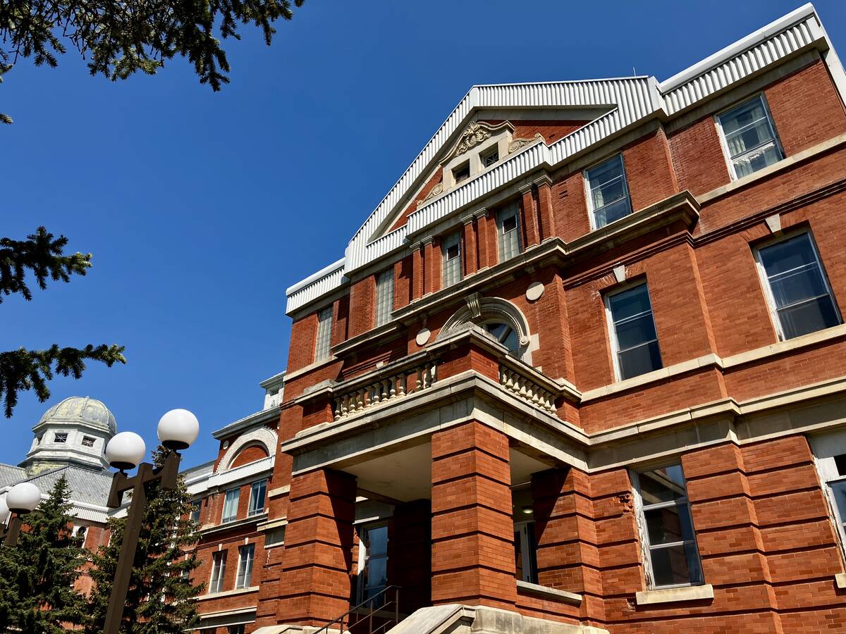 The Assiniboine College building in Brandon Manitoba.