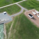 An aerial view of the Irrican eBAR lithium-ion battery storage system.