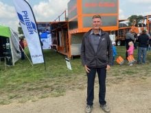 Steve Froese says the PhiBer drone service trailer can managed four drones.