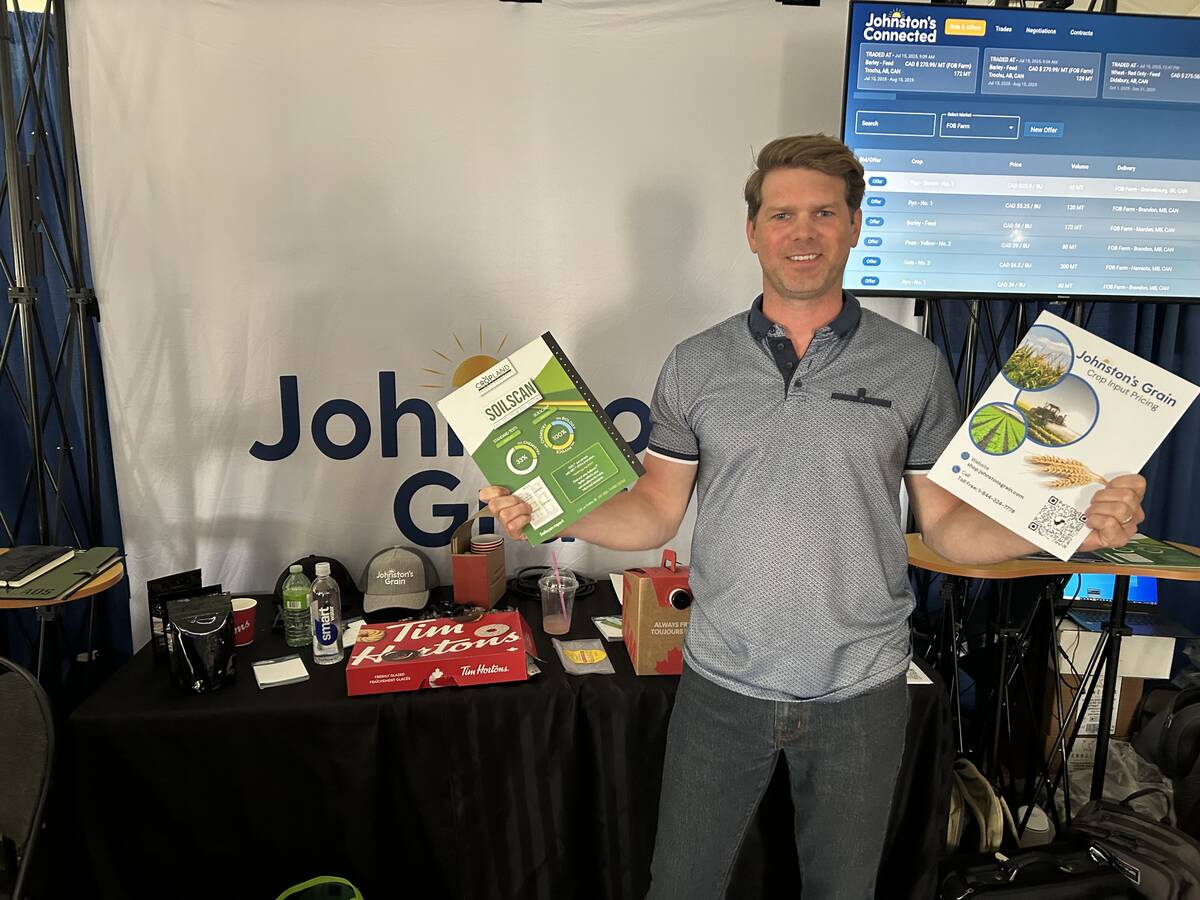 Joel Merkosky, president of Johnston's Grain