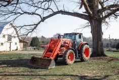 A photo of Kioti’s new HX1302 tractor.
