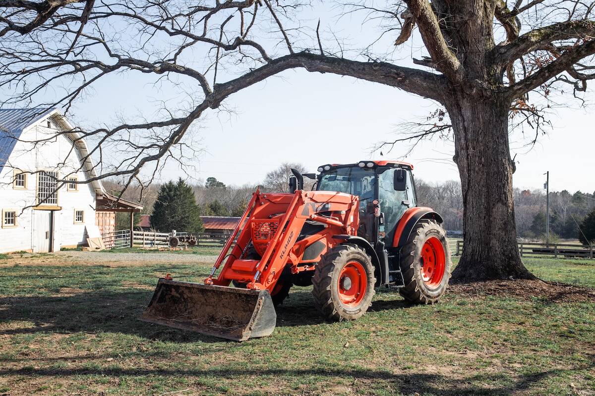 A photo of Kioti’s new HX1302 tractor.