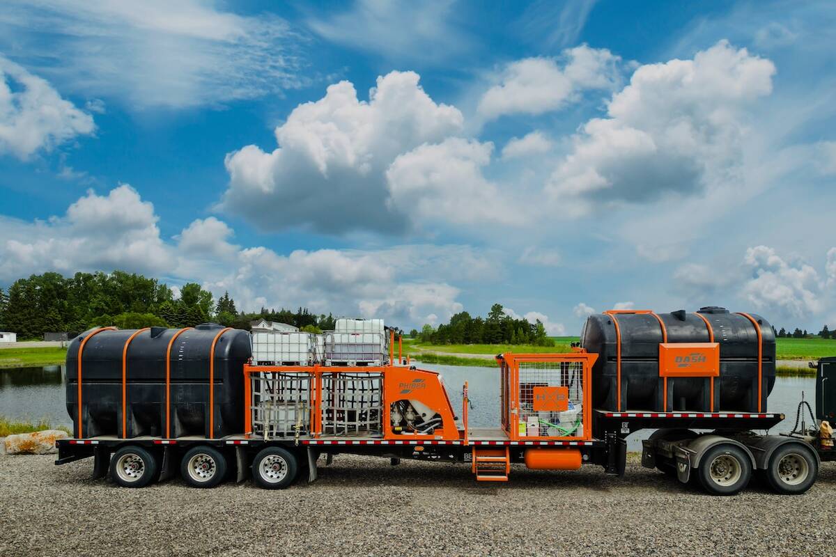 PhiBer's new Dash sprayer trailer tender.