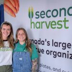 Emily Owen (left) and Katherine Hepp (right) at Second Harvest's booth at Agriculture in Motion on July 16, 2025.