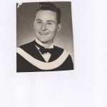 Photo courtesy of Brenda McCullough
Ron McCullough graduated from the University of Alberta with a degree in agriculture in 1954. It was a springboard for an early agriculture radio journalism career for the Alberta Federation of Agriculture, and CFAC Radio in Calgary, covering southern Alberta with his daily farm broadcasts.