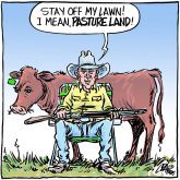 editorial cartoon for The Western Producer
