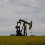 A pump jack near Fairview sits idle, but the Peace River area is rich is oil and gas. Photo by Mary MacArthur)
