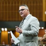 Minister of Agriculture and Agri-Food Heath MacDonald rises during Question Period in the House of Commons on Parliament Hill in Ottawa, Friday, June 20, 2025. Photo: Justin Tang/The Canadian Press via ZUMA Press
