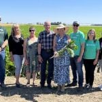 A group photo of the members of the Hranac family and representatives of Lethbridge Polytechnic following the family's $2.8 million donation to Lethbridge Polytechnic.