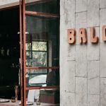 An exterior photo of the sign on Baldio restaurant in Mexico City.