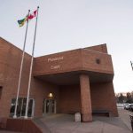 An exterior photo of the provincial courthouse in Saskatoon, Saskatchewan.