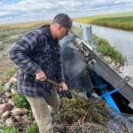Saskatchewan farmer uses tile drainage to manage water
