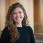 Research associate Selin Karatepe from Lethbridge Polytechnic poses, smiling, for a photo.