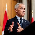 Canadian Prime Minister Mark Carney speaks during a press conference at the National Press Theatre in Ottawa. Photo: James Park/Reuters