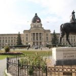 The Saskatchewan Legislative Building in Regina.