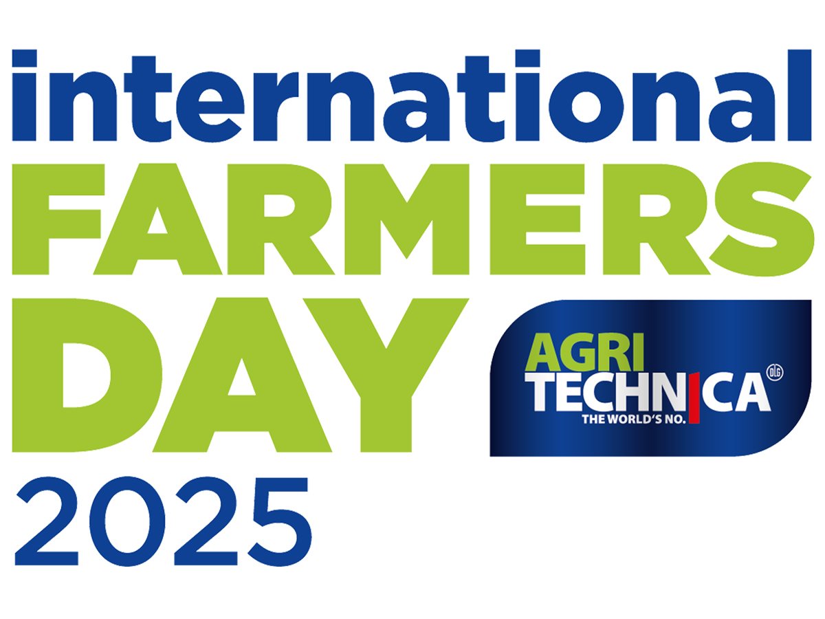 A screencap of the "International Farmers Day 2025" word logo from the Agritechnica website.