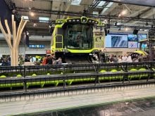 Zoomlions diesel-electric drive combine got a lot of interest at Agritechnica 2025.