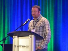 Mike Ferguson speaks at the Manitoba Forage and Grassland Association's 2025 Regenerative Agriculture Conference in Brandon Nov. 12-13.