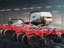 A promotional photo of a new Bourgault CDi50 seed drill.