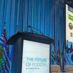 The podium at Canada's Future of Food Day in Ottawa on February 10, 2026.