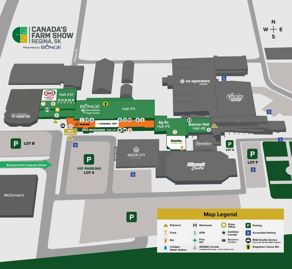 Canada Farm Show Map via REAL District website