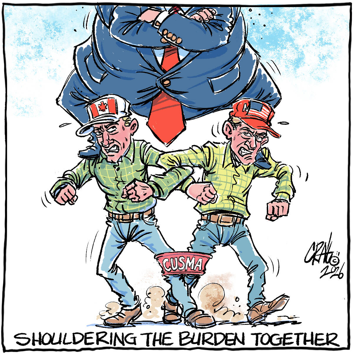 WP editorial cartoon on free trade, for 2/26/2026 edition